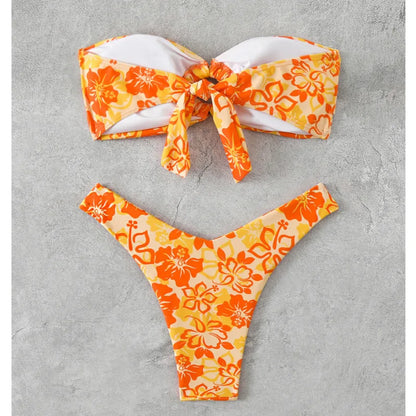 Weißer Push-Up-Bikini im brasilianischen Stil – verführerisches Bade-Set für den Strand und Pool