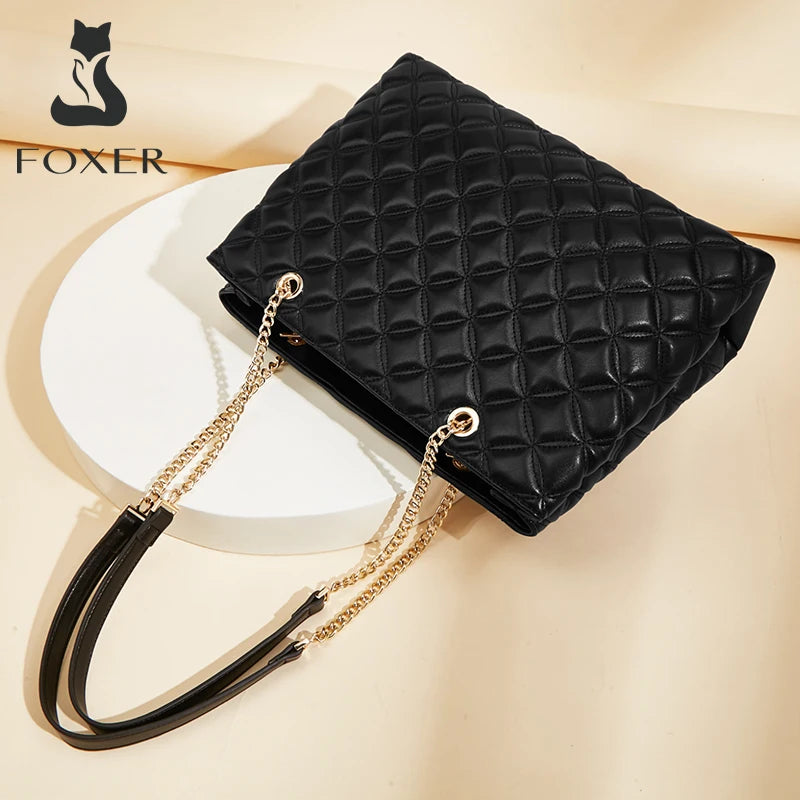 Damen Schultertasche aus PU-Leder Großes Fassungsvermögen Luxus Design