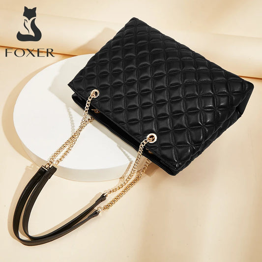 Damen Schultertasche aus PU-Leder Großes Fassungsvermögen Luxus Design