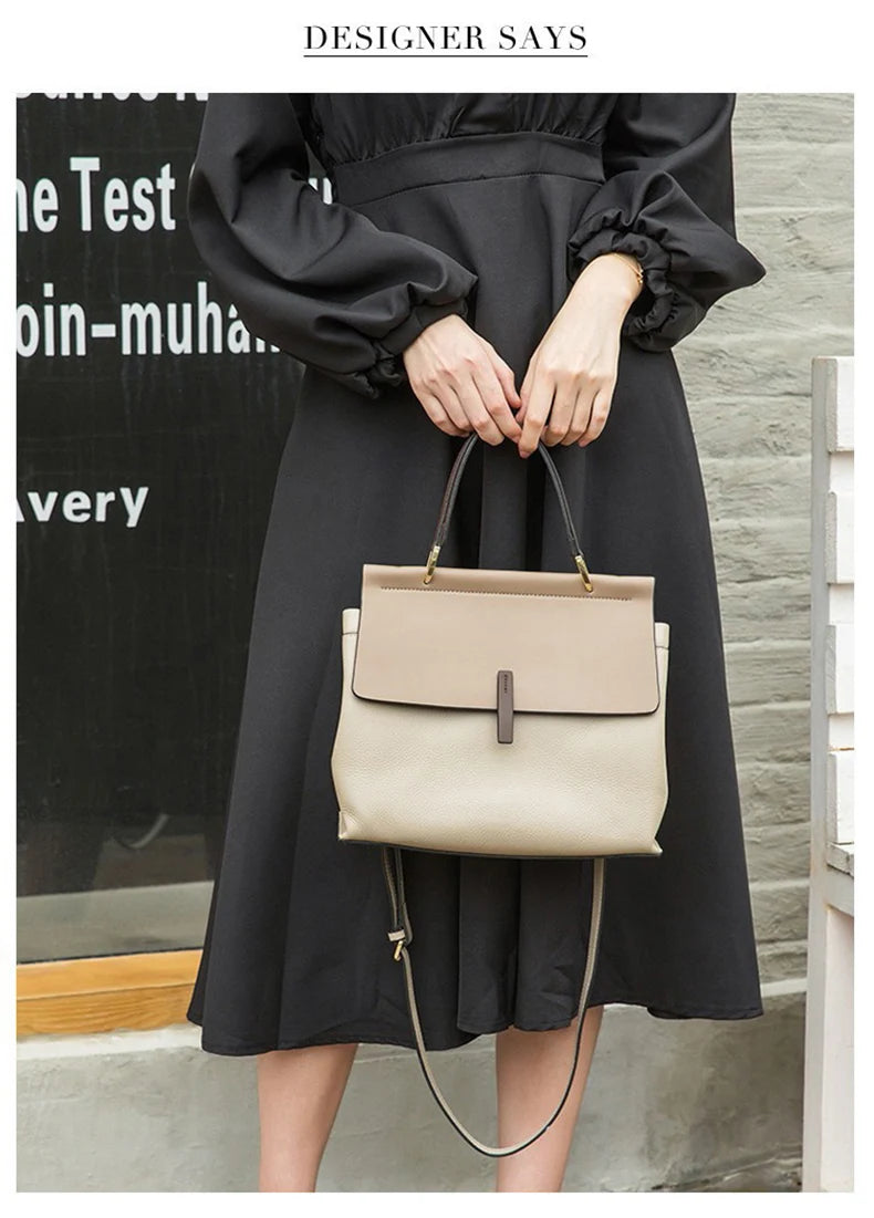 Office Damen Handtasche aus Kuhleder