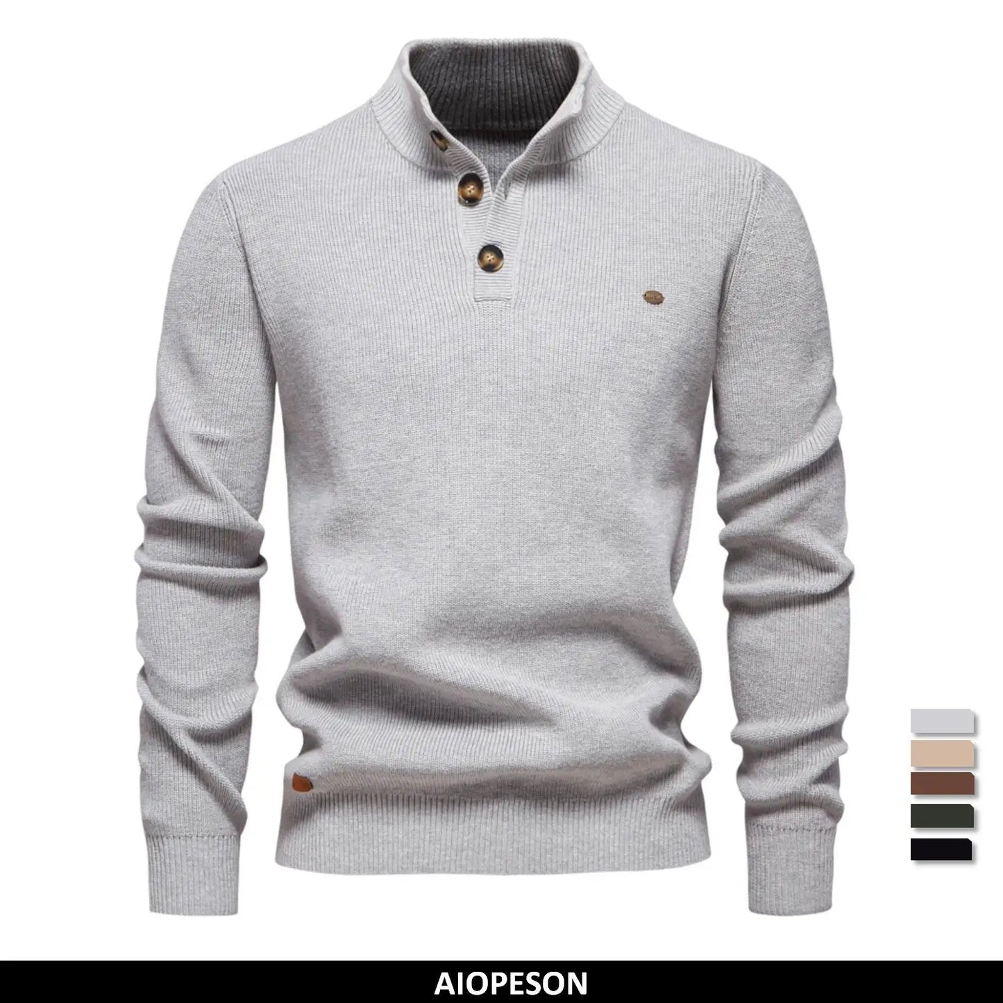 Herren Pullover im lässigen Stil mit Rollkragen für Herbst und Winter
