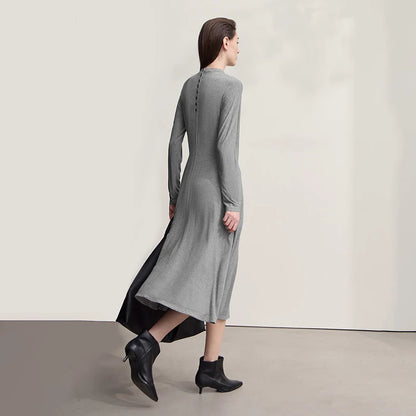 Elegantes Damen Strickkleid Mit Lockerem Schnitt Für Herbst
