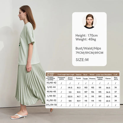 Elegantes Plissiertes Damenkleid Kurzarm Schick Für Berufstätige