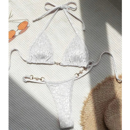 Blumiger, sexy Bikini-Set für Damen – ideal für Strand und Pool