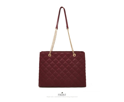 Damen Schultertasche mit gestepptem Design