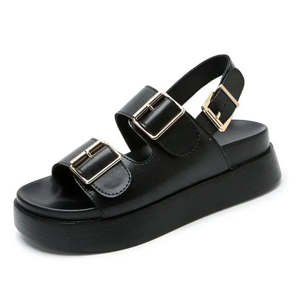 AIYUQI Frauen Sandalen Große Größe Sommer Neue Strand Sandalen Mädchen Dicke Sohle Mode Offene spitze Römischen frauen Schuhe