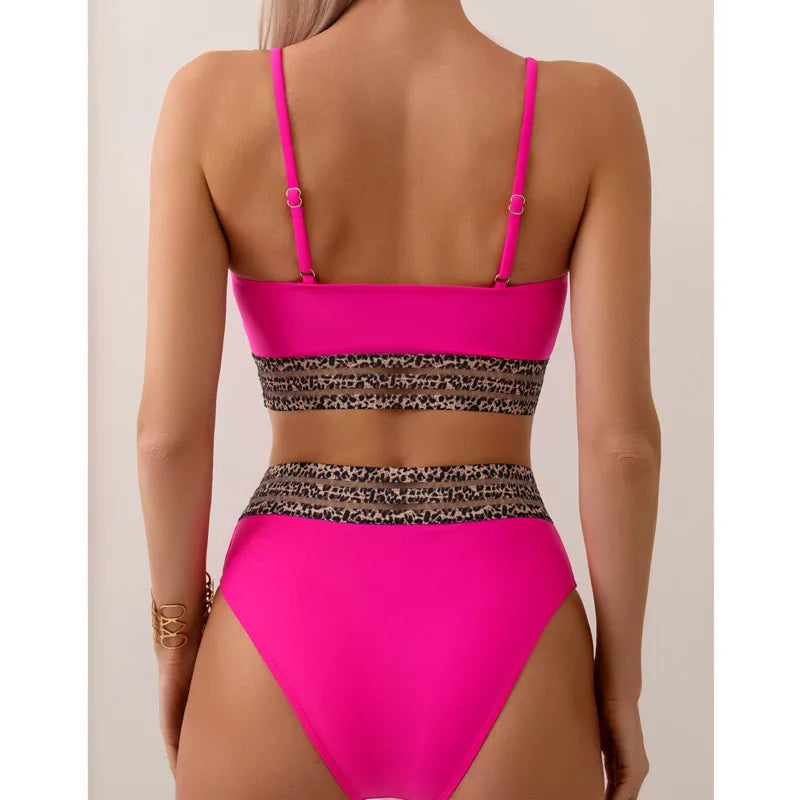 Silberner Push-Up-Bikini mit Strasssteinen – Sexy Badeanzug für Damen am Strand oder Pool