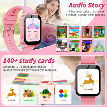 LIGE Neue Kind Kamera Smart Uhr LED Video Aufnahme Studie Karten Geschichte Buch Spiele Kalorien Student Kind Smartwatch Junge Mädchen Geschenk