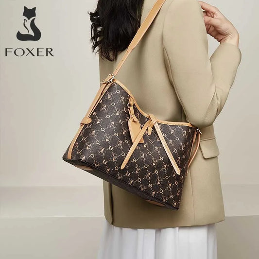 Damen-Tote Tasche Signatur-Design Für Business Und Alltag Harmonisch Viel Stauraum