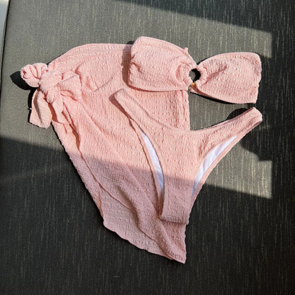 Sexy Bikini-Set in Pink mit Push-up-Effekt – Perfekt für Strand und Pool