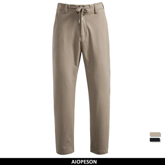 Herren-Winterhose mit Kordelzug und elastischem Bund, beige