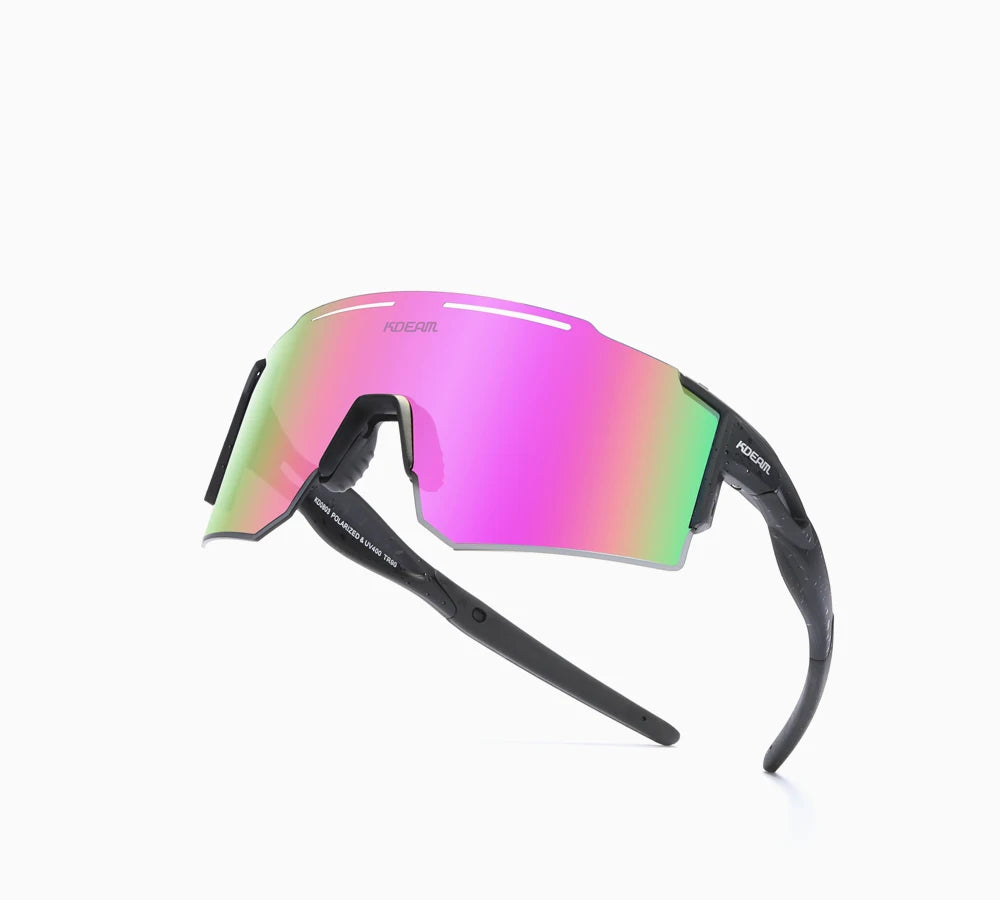 Sonnenbrille Sport TR90 polarisiert 1,2mm Glas Gummisteg winddicht Herren