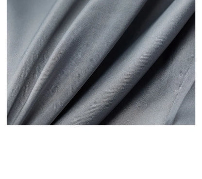 Herren-Sommerhose aus 100% Baumwolle – Dünne, knöchellange Anzughose in Slim-Fit für smarte Casual-Looks in Khaki, Grau oder Schwarz