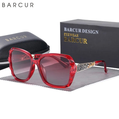 Damen-Sonnenbrille elegant Design Farbverlauf polarisiert UV400