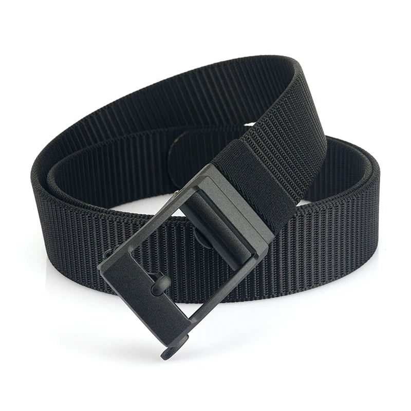 Herren-Gürtel aus Nylon 3,8 cm Breite verstellbar mit automatischer Schnalle für Alltag und Abenteuer