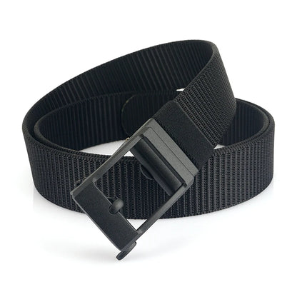 Herren-Gürtel aus Nylon 3,8 cm Breite verstellbar mit automatischer Schnalle für Alltag und Abenteuer