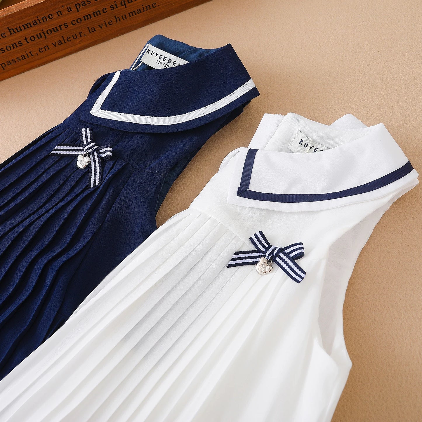 Mädchen Kleider Ärmellose Sommer Chiffon Plissee Kleidung Kinder Kleider Baby Mädchen Einteiliges Kleid