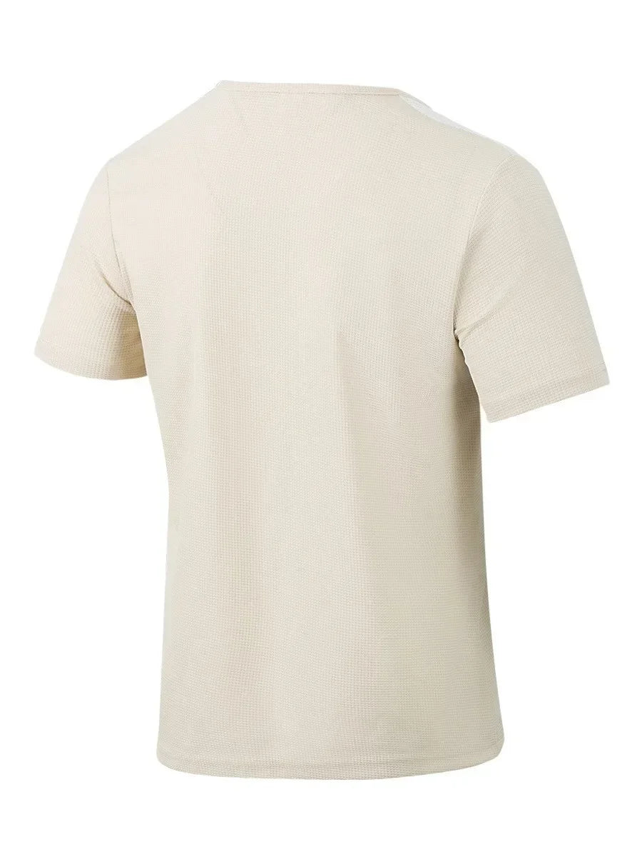 Kurzärmeliges Herren-Sommer-T-Shirt mit lockeren Streifen – vielseitiges, trendiges Oberteil für Paare