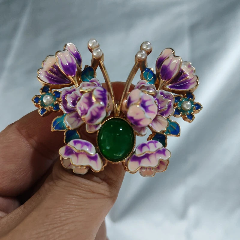 Brosche Schmetterling Emaille Mode Tier Pin Schmuck Damen