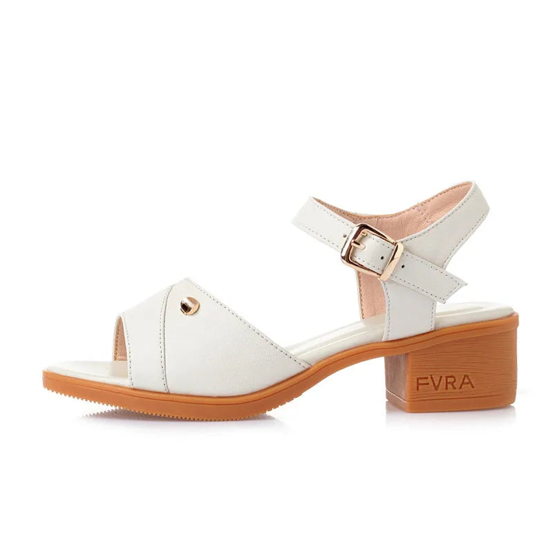 Damen Leder Sandalen Große Größen 41-43