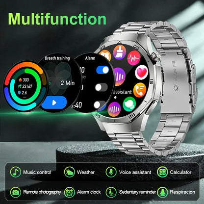 LIGE Smartwatch Outdoor Sport Männer 360*360 HD Display Gesundheit Überwachung Wasserdichte Herzfrequenz BT Anruf Smart Uhr Für Android IOS