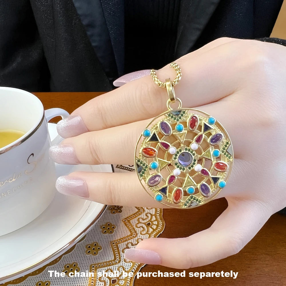 Damen-Charm-Anhänger Amulett magisch Natur Elemente aus Sterlingsilber