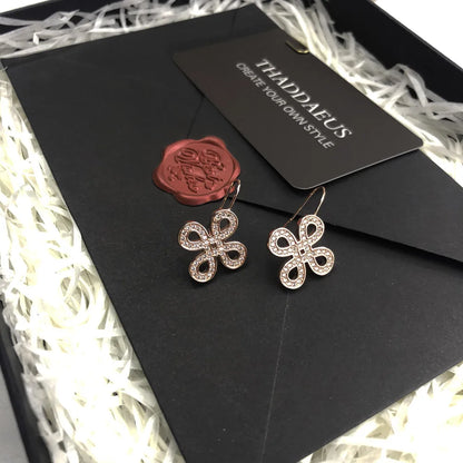 Damen-Ohrtropfen Knoten Sommer aus Sterlingsilber