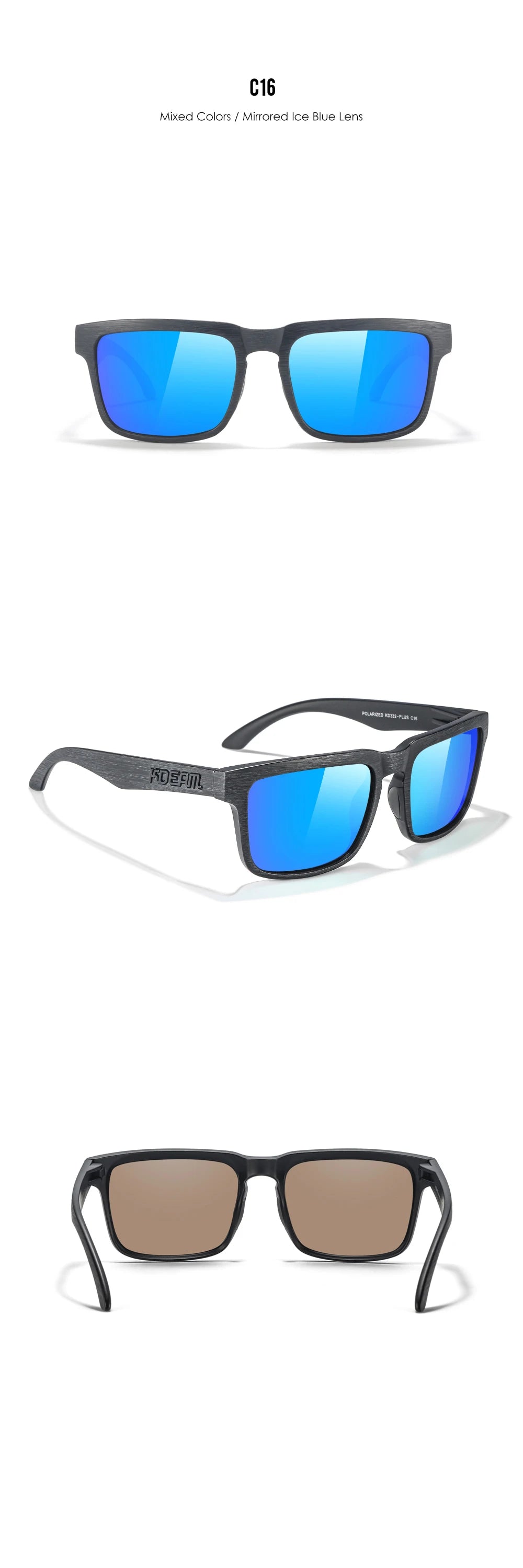 Sonnenbrille übergroß polarisiert photochrom Nachtsicht 154mm Herren