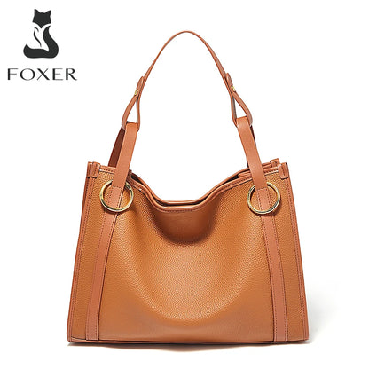 Damen Handtasche Aus Echtem Leder Mit Großer Kapazität