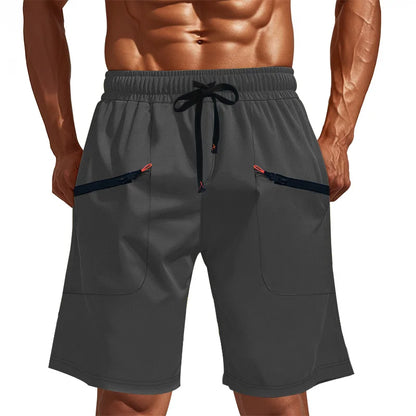 Lässige Herren-Sommershorts mit sportlichem, atmungsaktivem Design – schnelltrocknend und trendig in Uni-Farben