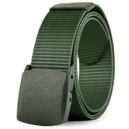 Herren Tactical Nylon-Gürtel 3,8 cm Canvas Military Outdoor 125 cm