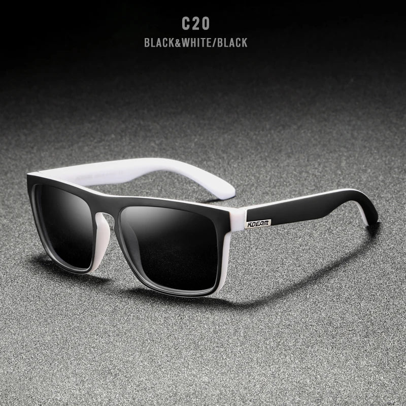 Sonnenbrille quadratisch polarisiert elastisch Spiegel 17 Farben Unisex