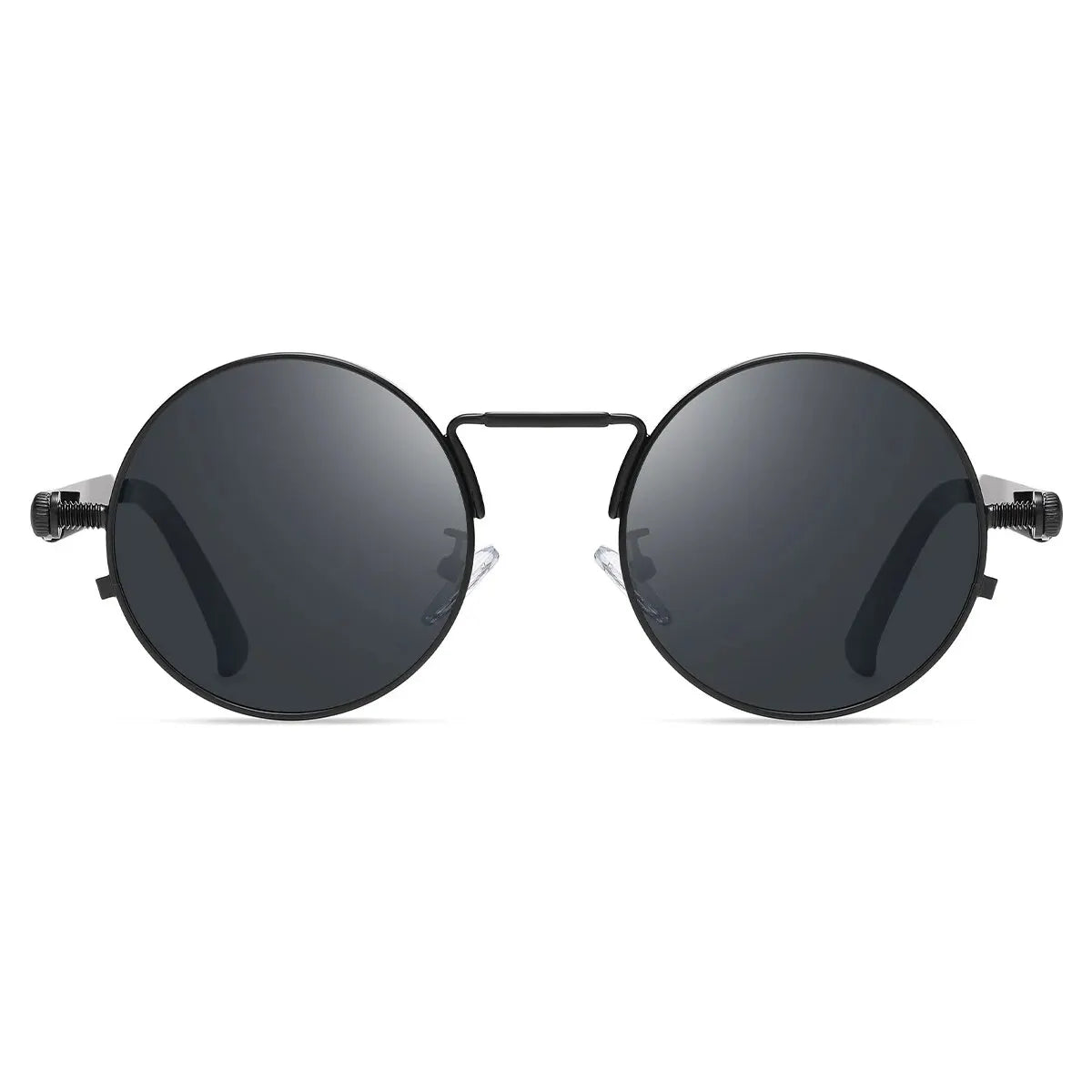 Sonnenbrille rund Steampunk Retro UV400 polarisiert Herren Damen C
