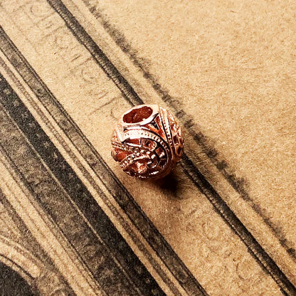 Damen-Charm-Anhänger Roségold Perlen Wassertropfen aus Sterlingsilber