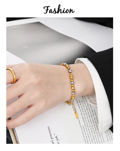 Damen-Armband Perlen zweifarbig