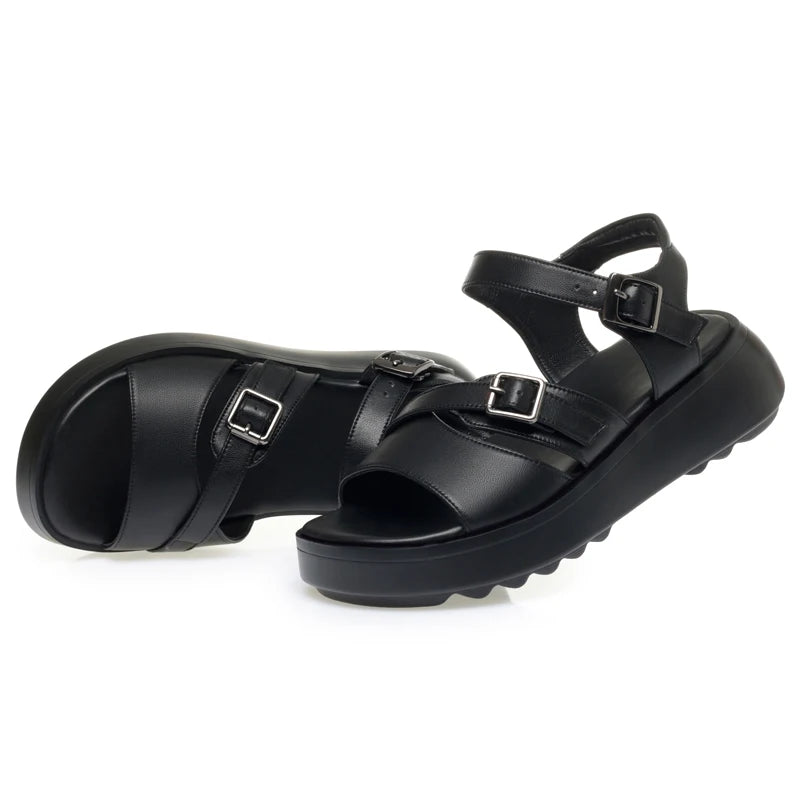AIYUQI Women's Sandals 2025 New Platform Non-slip Roman Female Sandals Large-size Summer Beach Shoes For Women