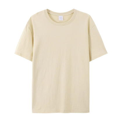 Herren Baumwolle T Shirt Leichter Oversize Schnitt Casual Sommer