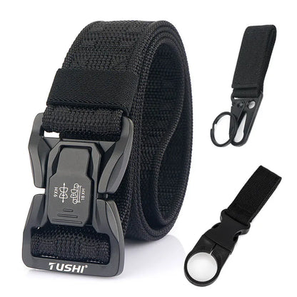 VATLY Soft Tactical Outdoor Gürtel Herren Nylon Schnellverschluss Hiking