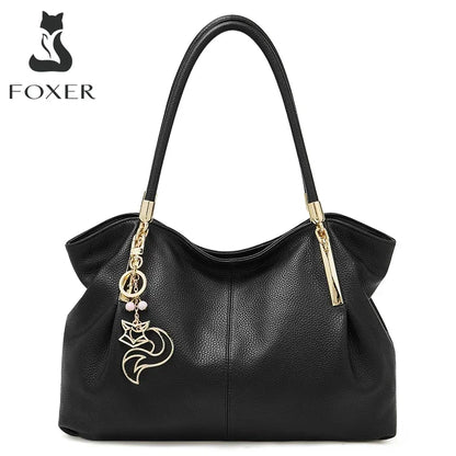 Damen Schultertasche aus Genuine Leather im eleganten Stil