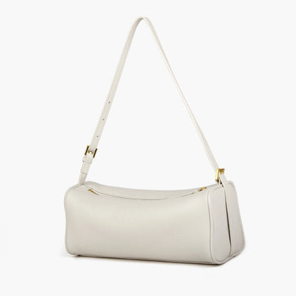 Rindsleder-Handtasche | Top-Handle Mit Schultergurt