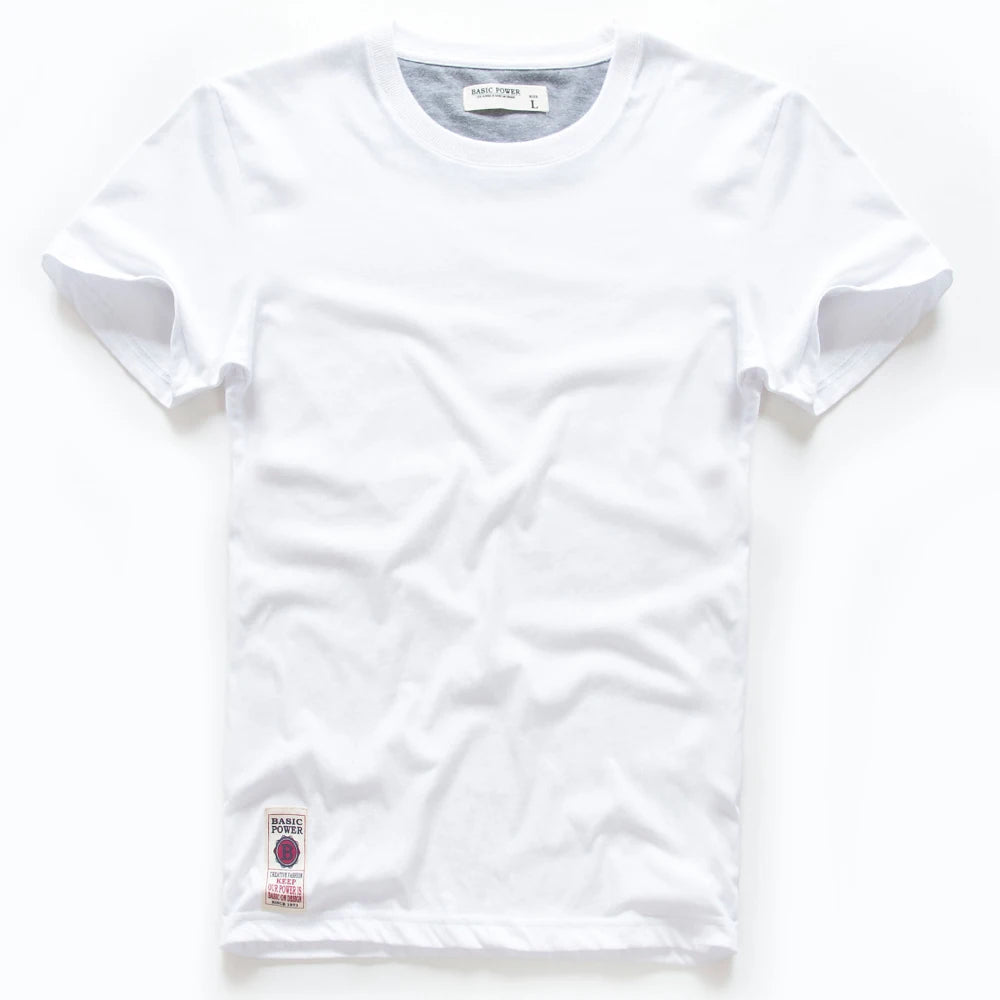Herren Kurzarm T-Shirt aus Baumwolle und Polyester im einfarbigen Design