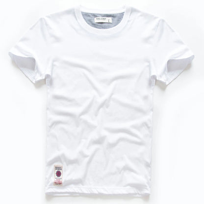 Herren Kurzarm T-Shirt aus Baumwolle und Polyester im einfarbigen Design