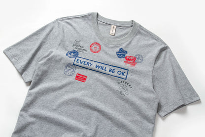 Herren T-Shirt mit Druck im Casual-Stil aus 100 Prozent Baumwolle