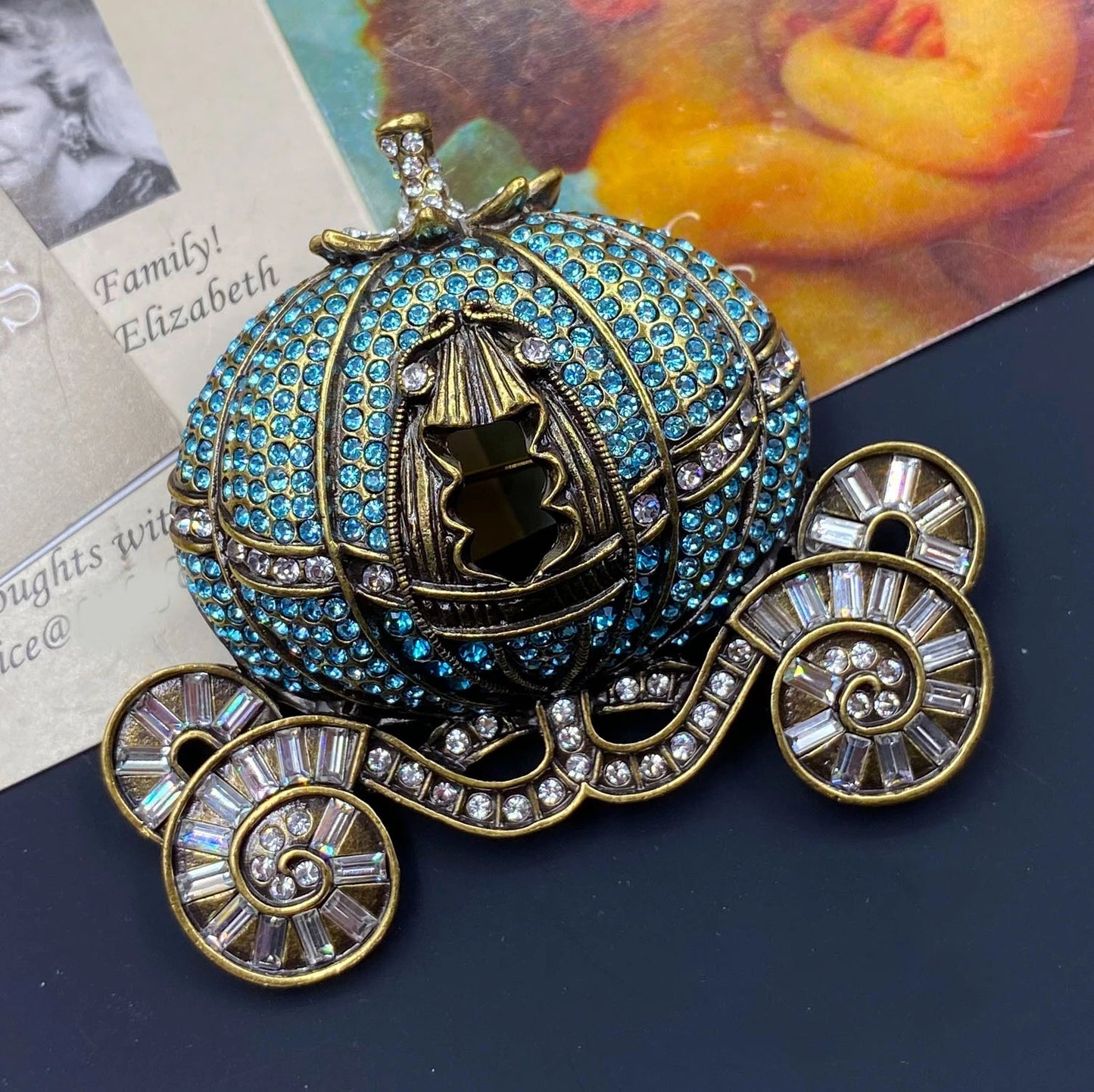 Brosche Kristall Strass Schwerindustrie Palast Klassisch Abzeichen Unisex