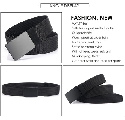 Unisex Gürtel aus Nylon mit Metall-Schnalle im taktischen Militärstil, Breite 3,8 cm