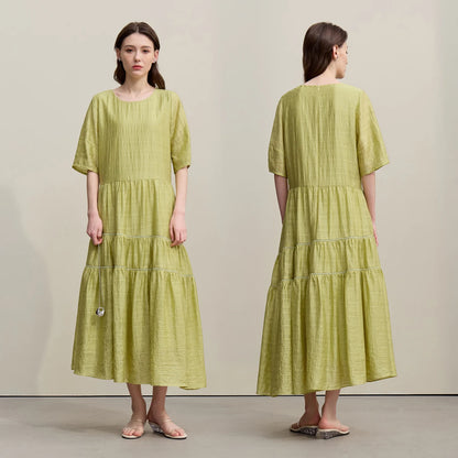 Elegantes Damen Kleid Mit Asymmetrischem Saum Büro