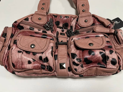 Damen-Schultertasche aus PU-Leder in kompakter Bauweise mit Angenehmer Haptik und Mehrfachfächern