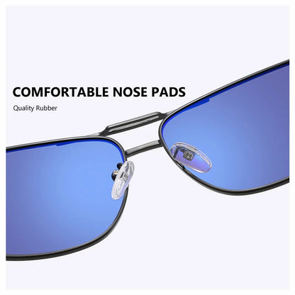 AOWEAR Vintage-Spiegel-Polarisierte Sonnenbrille für Herren und Damen, UV400, Retro-Sonnenbrille, hochwertige Fahrbrille mit Etui