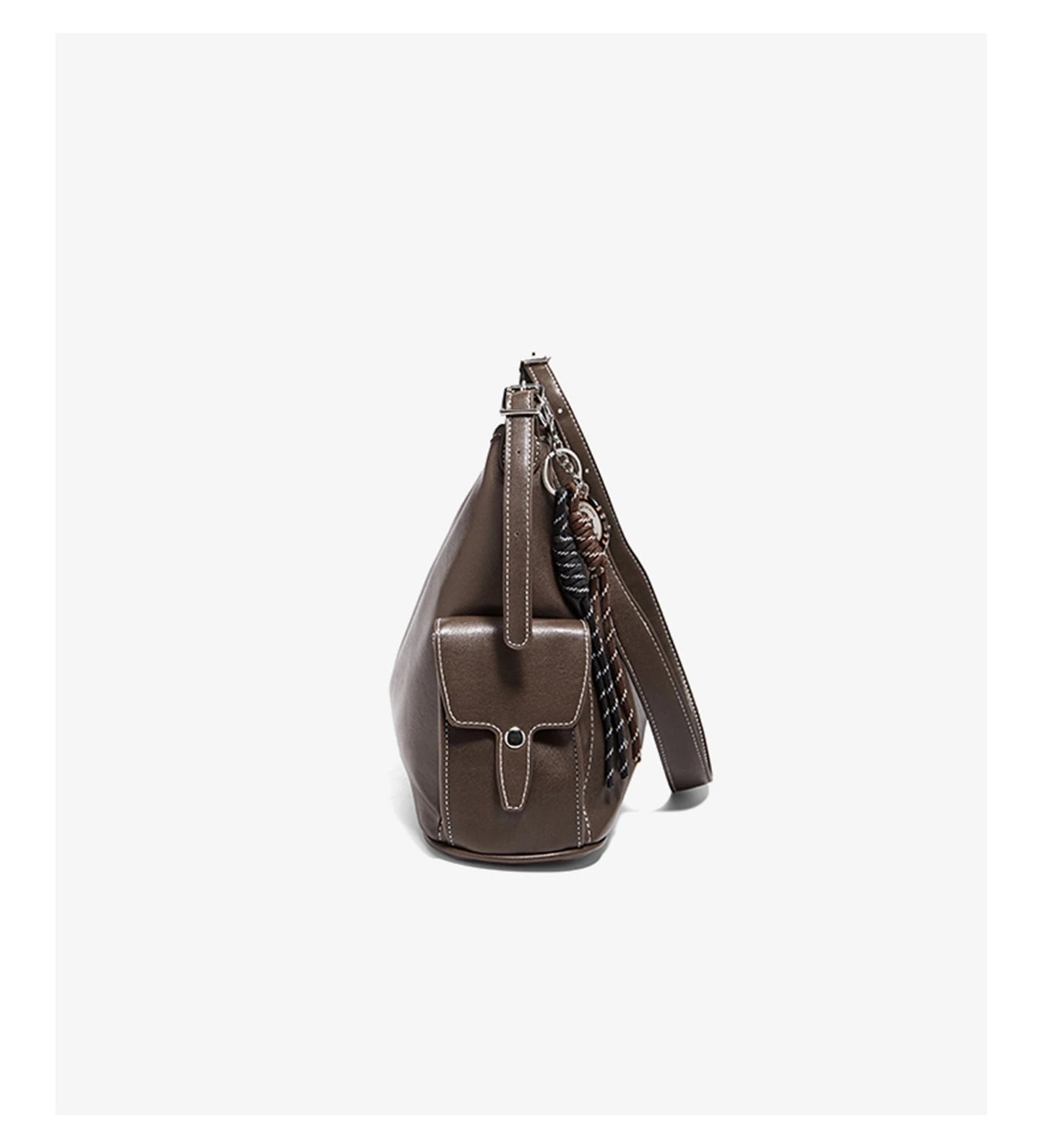 Damen Schultertasche aus weichem PU-Leder im Retro-Stil mit großer Kapazität