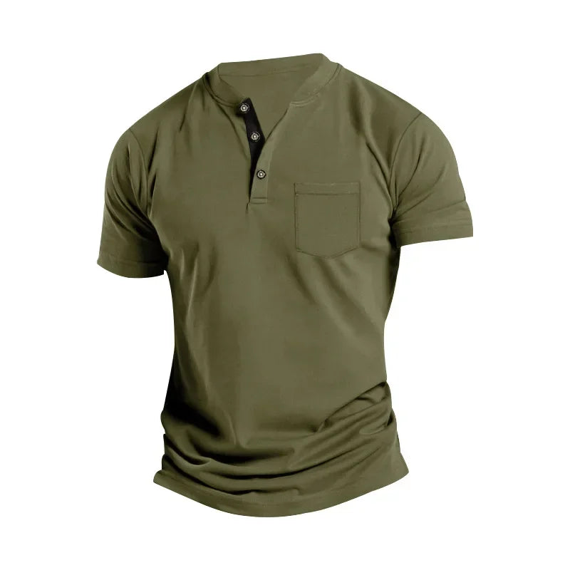 Herren Kurzarm-Poloshirt mit Knopfleiste und Reverskragen – ideal für den Sommer